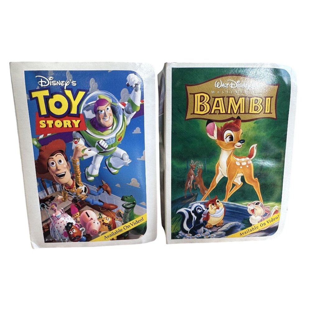 Vtg McDonald's Happy Meal Walt Disney's Toys Bambi & Toy Story Woody 1996